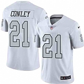 Nike Men & Women & Youth Raiders 21 Gareon Conley White Color Rush Limited Jersey,baseball caps,new era cap wholesale,wholesale hats